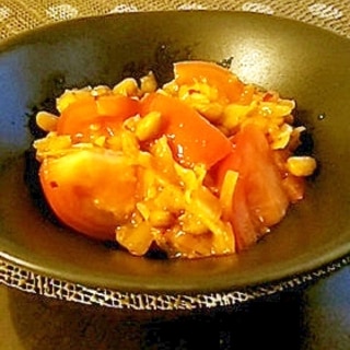 キムチ納豆トマト